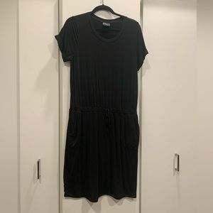 Black T-shirt dress